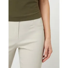STEHMANN Spodnie ze streczu o kroju slim fit z ozdobnymi szwami model ‘Loli’