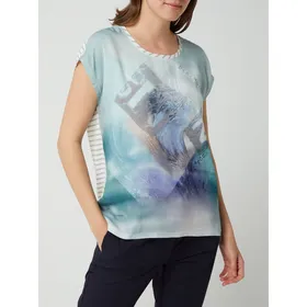 Betty Barclay T-shirt z przodem w kontrastowym kolorze