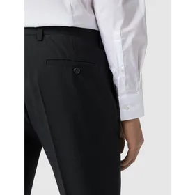 CG - Club of Gents Spodnie do garnituru o kroju slim fit z żywej wełny model ‘Cedric’
