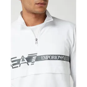 EA7 Emporio Armani Bluza z kołnierzem z nadrukiem z logo