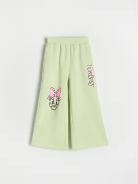 Spodnie dresowe wide leg Daisy - Zielony
