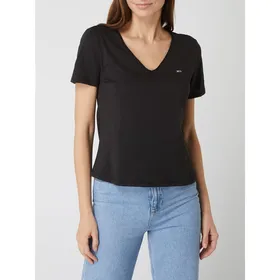 Tommy Jeans T-shirt o kroju slim fit z bawełny ekologicznej