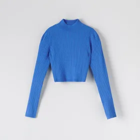 Sweter krótki - Niebieski