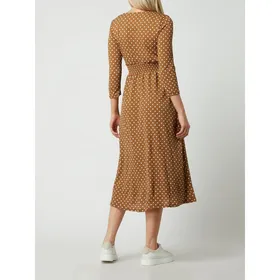 Only Sukienka z krepy ze wzorem w groszki model ‘Pella’