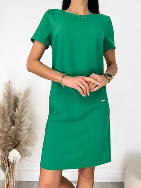 Zielona Klasyczna Sukienka