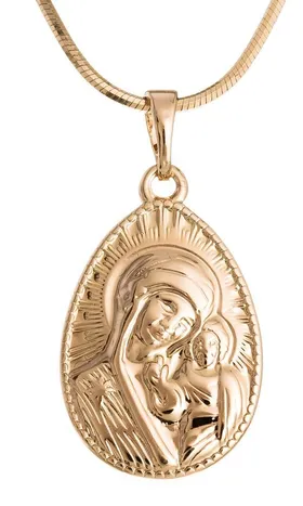 Piękna zawieszka - medalik z wizerunkiem Matki Boskiej