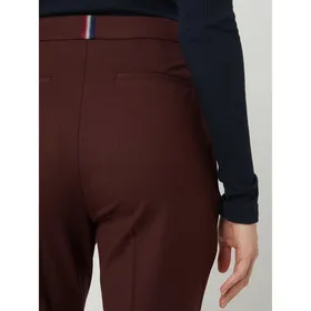 Tommy Hilfiger Spodnie materiałowe o wąskim kroju z mieszanki wełny i elastanu