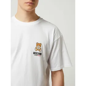 Moschino Swim + Underwear T-shirt z nadrukiem z logo