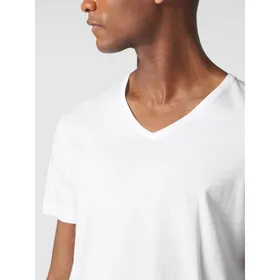 RAGMAN T-shirt o kroju body fit z bawełny pima w zestawie 2 szt.