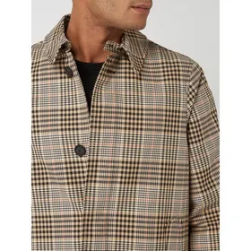 DOPPI AA Krótki płaszcz ze wzorem w kratę glencheck model ‘Bondio’