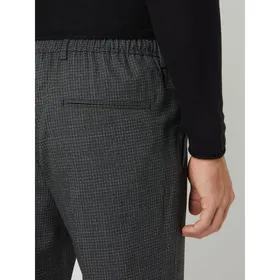 BOSS Spodnie do garnituru o kroju slim fit z żywej wełny model ‘Bardon’