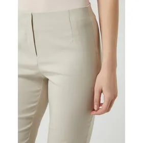STEHMANN Spodnie ze streczu o kroju straight fit z elastycznym pasem model ‘Ina’