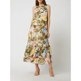 Esprit Collection Długa sukienka w kwiatowe wzory