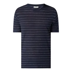Bruun & Stengade T-shirt z lnu model ‘Catania’