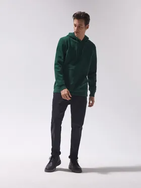 Bluza z kapturem basic - Zielony