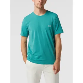 BOSS T-shirt o kroju regular fit z wyhaftowanym logo