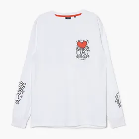 Koszulka longsleeve z grafiką Keith Haring