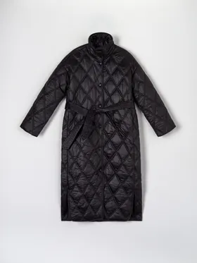 Płaszcz pikowany - Czarny