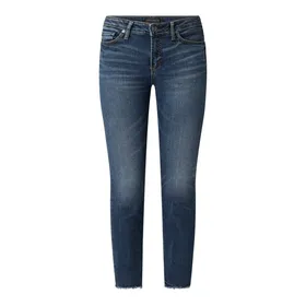 Silver Jeans Jeansy skrócone o kroju skinny fit z dodatkiem streczu model ‘Most Wanted’