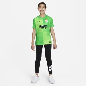 Koszulka piłkarska z krótkim rękawem dla dużych dzieci Nike Dri-FIT Galatasaray Goalkeeper - Zieleń