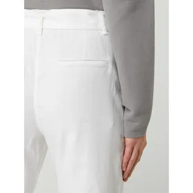 Drykorn Spodnie z zakładkami w pasie z mieszanki lnu model ‘Dispatch’