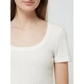 Vero Moda T-shirt z ażurowym wzorem model ‘Zoe’