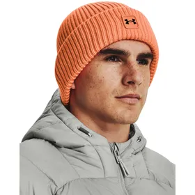 Męska czapka zimowa UNDER ARMOUR UA Halftime Ribbed - pomarańczowa