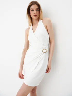 Elegancka sukienka mini - Biały
