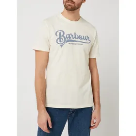 Barbour International™ T-shirt o kroju tailored fit z dżerseju slub