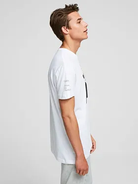 Koszulka "Karl Lagerfeld Portrait" w kolorze białym