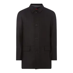 HUGO Krótki płaszcz z mieszanki wełny model ‘Barelto’