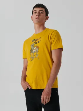 Koszulka z nadrukiem - Żółty