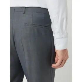 HUGO Spodnie do garnituru o kroju regular fit z mieszanki żywej wełny model ‘Simmons’