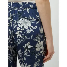 Brax Luźne spodnie z kwiatowym wzorem model ‘Maine’