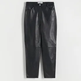Skórzane spodnie - Czarny