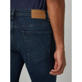 Selected Homme Jeansy o kroju slim fit z bawełny ekologicznej i elastanu model ‘Leon’