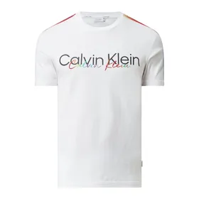 CK Calvin Klein T-shirt z detalami z logo