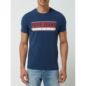 Pepe Jeans T-shirt z nadrukiem z logo model ‘Jayo’