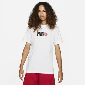 Męski T-shirt z krótkim rękawem Jordan Paris - Biel