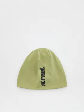 Bawełniana czapka z napisem - Khaki