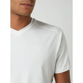 Wellensteyn T-shirt z gumowym nadrukiem z logo