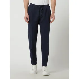 Windsor Spodnie sportowe o kroju shaped fit z lnu model ‘Fero’