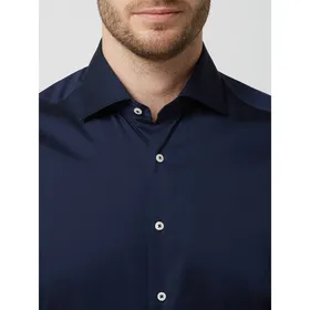 Eterna Koszula biznesowa o kroju regular fit z diagonalu