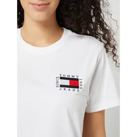 Tommy Jeans T-shirt z detalami z logo