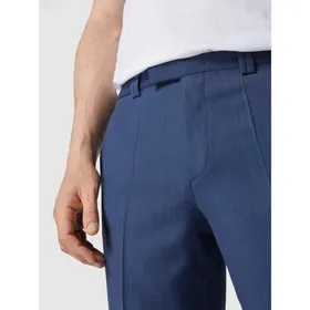 HUGO Spodnie do garnituru o kroju extra slim fit z czystej żywej wełny model ‘Hesten’