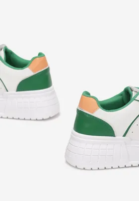 Biało-Zielone Sneakersy Klymothea