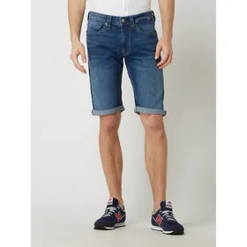 Pepe Jeans Szorty jeansowe o kroju regular fit z dodatkiem streczu model ‘Cash’