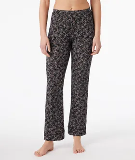 Villeret Pantalon De Pyjama Imprimé - Czarny