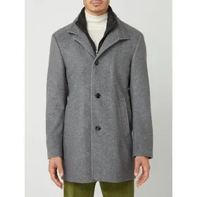 JOOP! Collection Krótki płaszcz z plisą zapinaną na zamek błyskawiczny model ‘Faico’