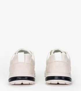 Białe buty sportowe sznurowane Casu 21A5/W